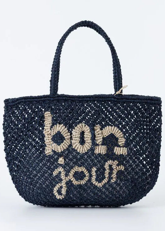 Bolso de yute "Bon Jour"