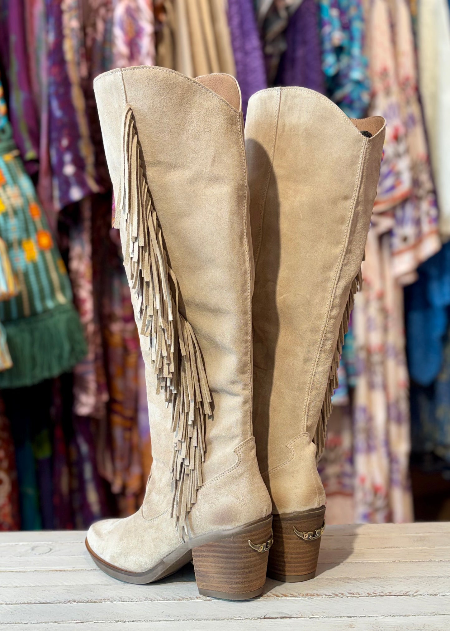 Bota Alta Nemonic beige