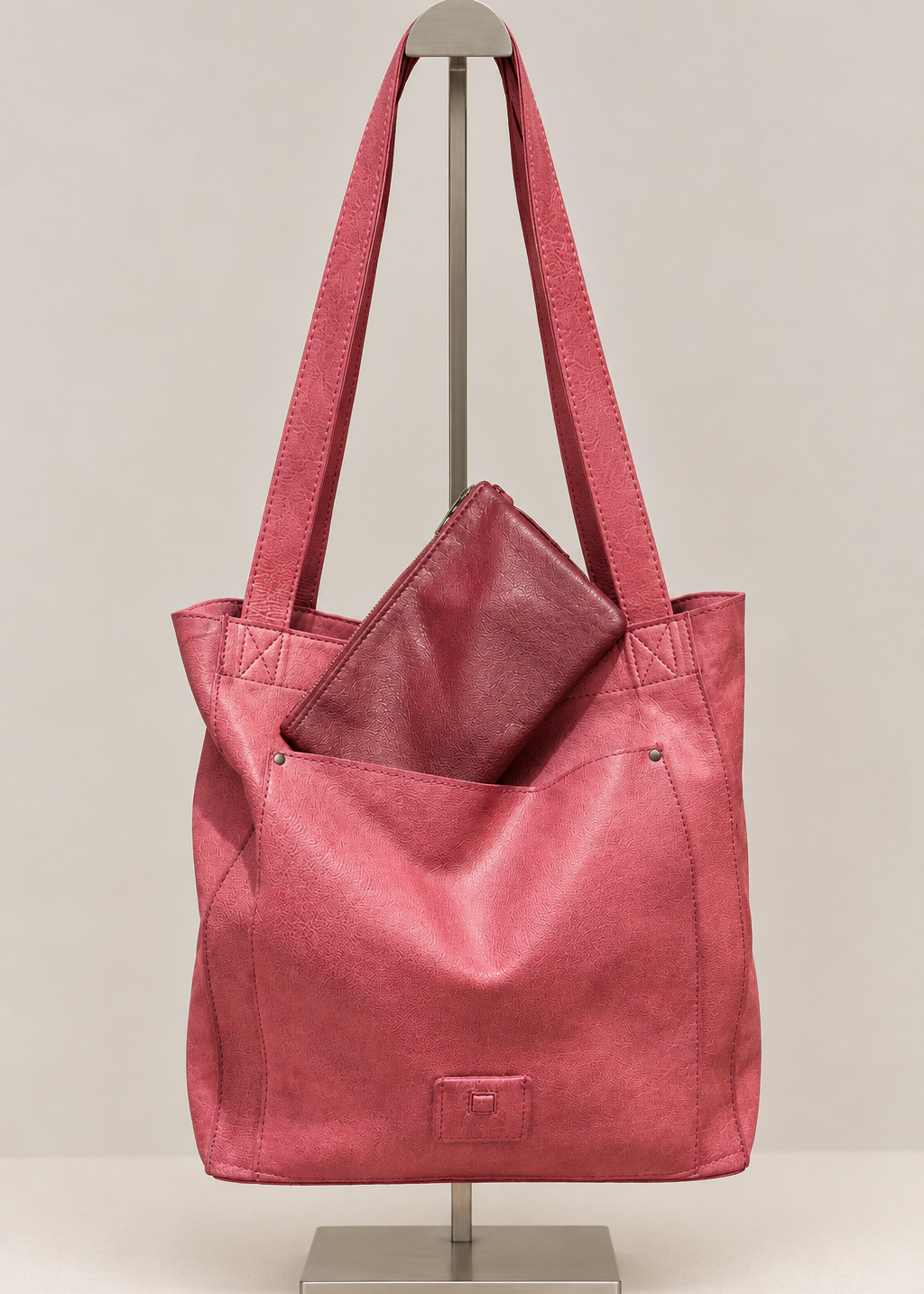 Bolso shopper rosa