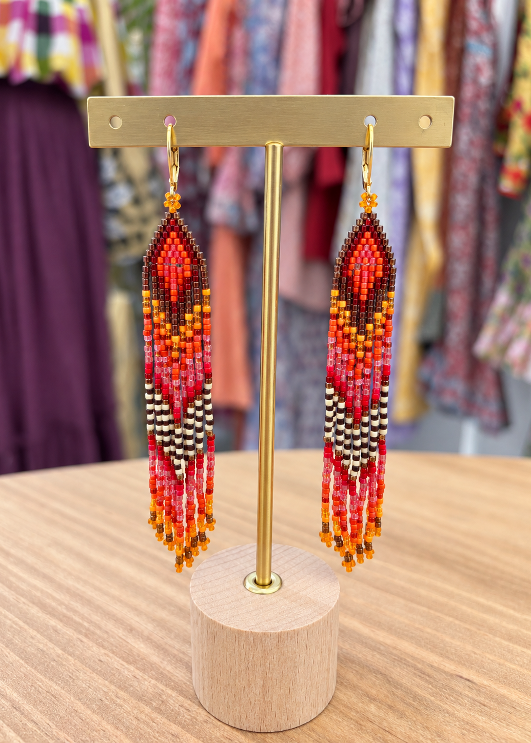 Pendientes miyuki multicolor