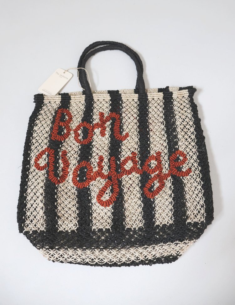 Bolso de yute "Bon Voyage"
