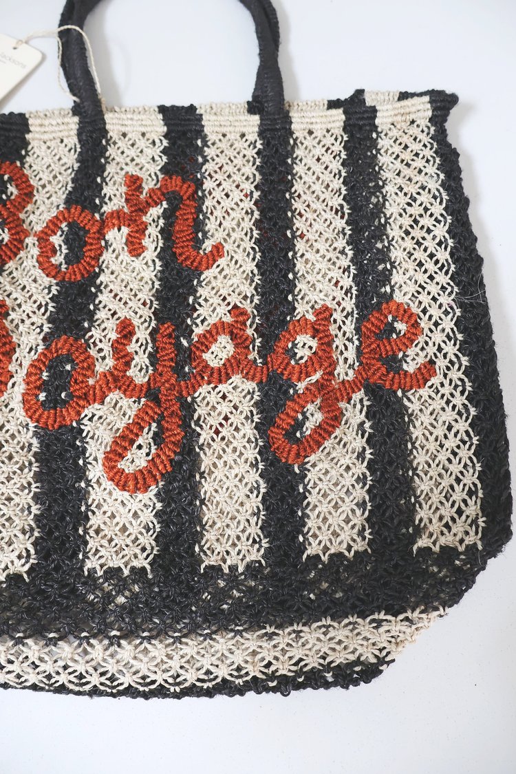 Bolso de yute "Bon Voyage"