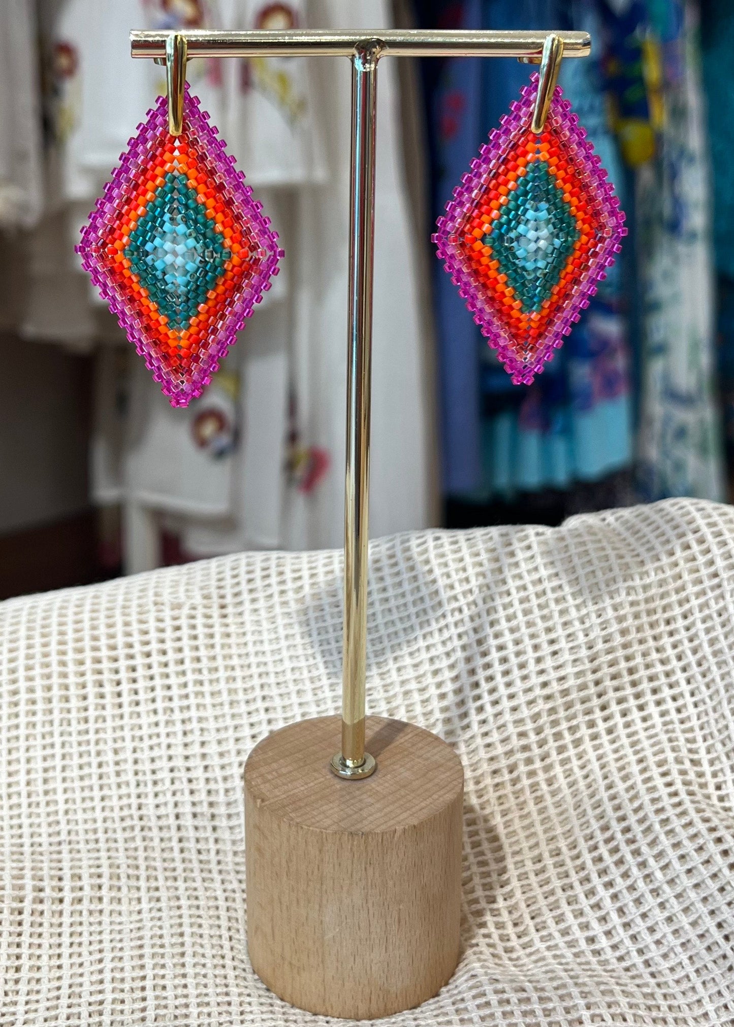 Pendientes chaquira