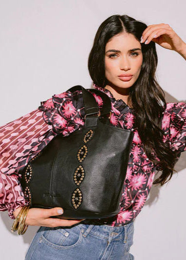 Bolso piel Shopper negro