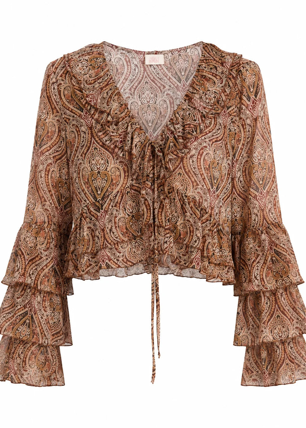 Blusa paisley volantes