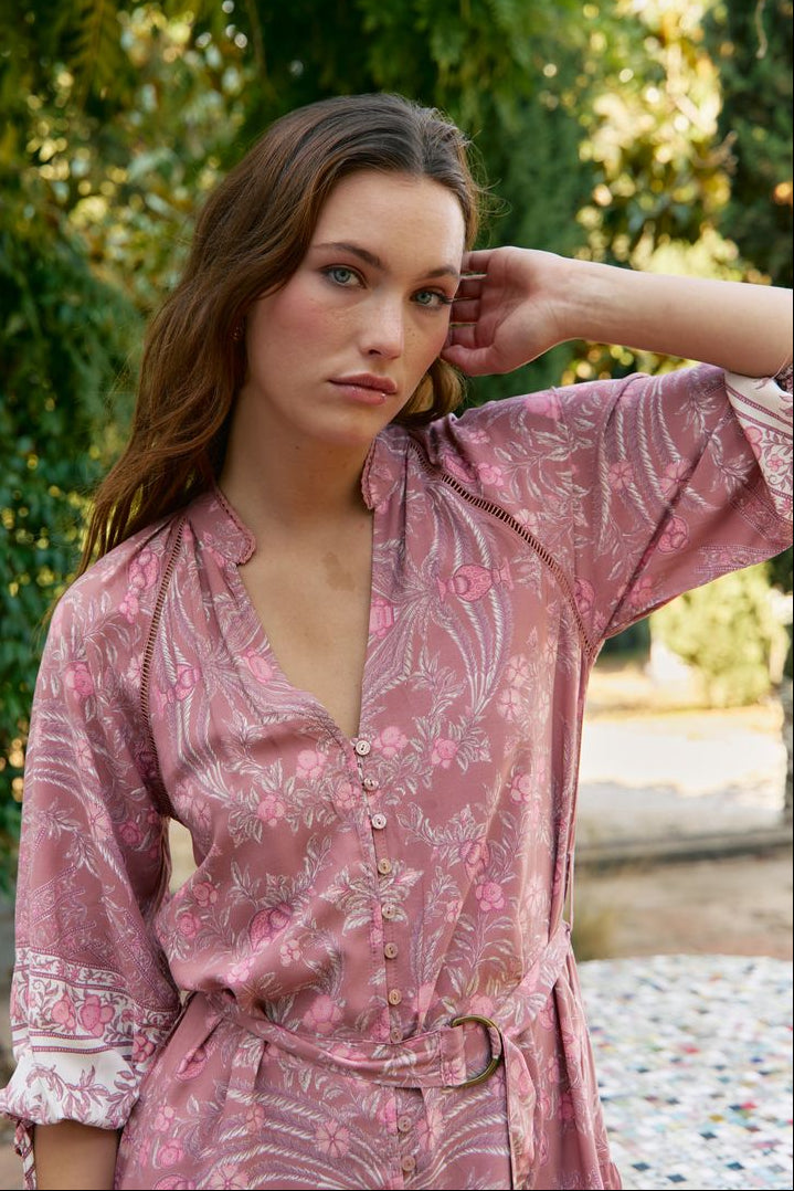 Vestido corto estampado