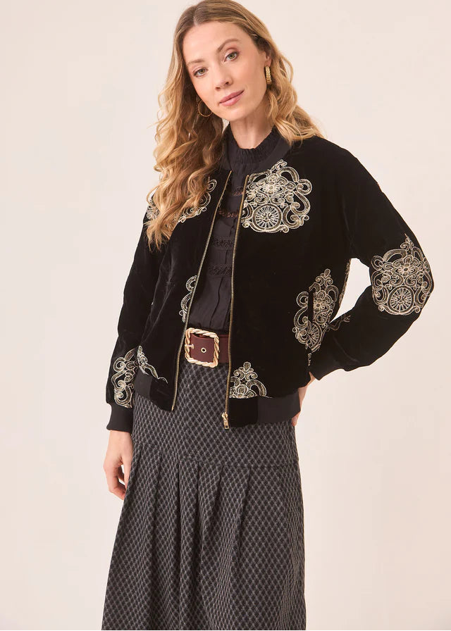 Chaqueta bomber terciopelo