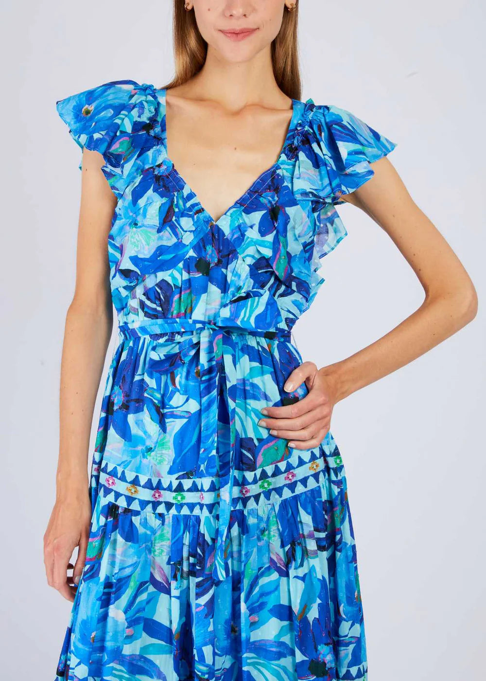 Vestido largo estampado Philomena