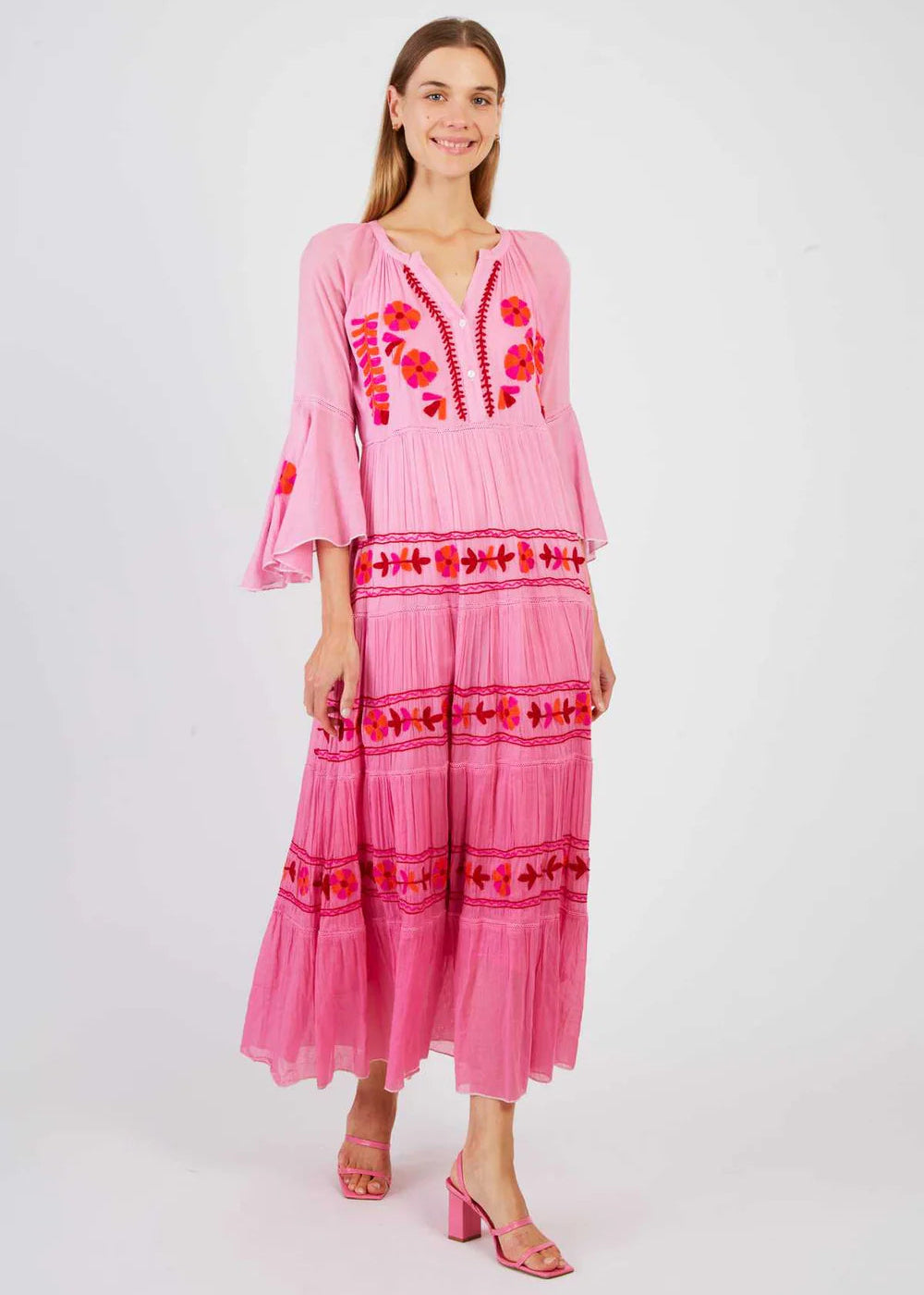 Vestido largo bordado Caracas
