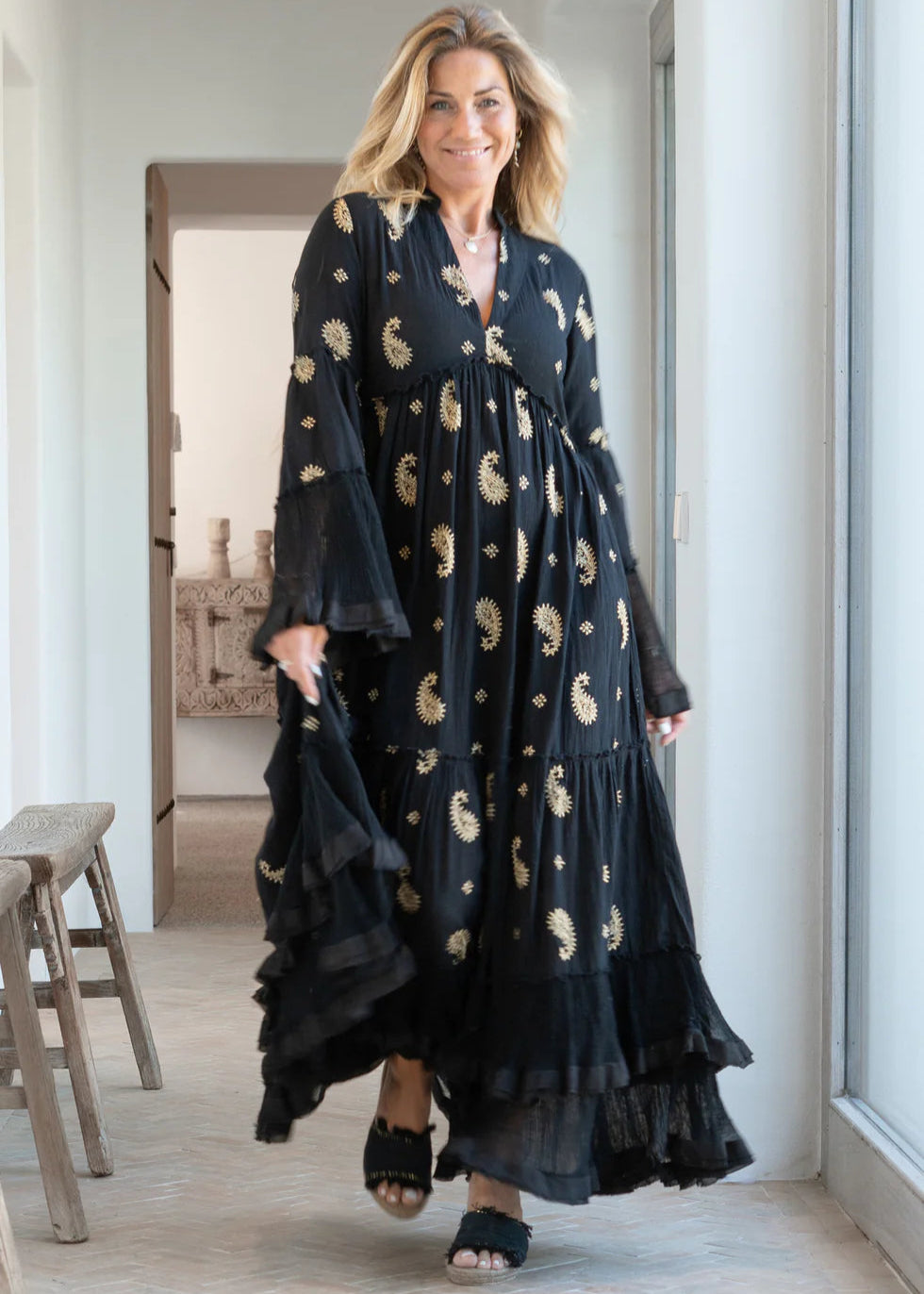 Maxi Vestido Dali Esencia Negro
