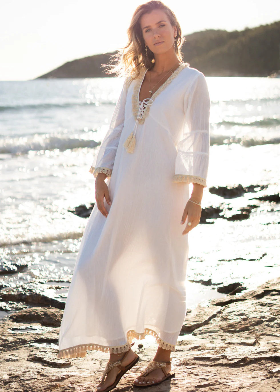 Kaftan Calista Nyx Blanco
