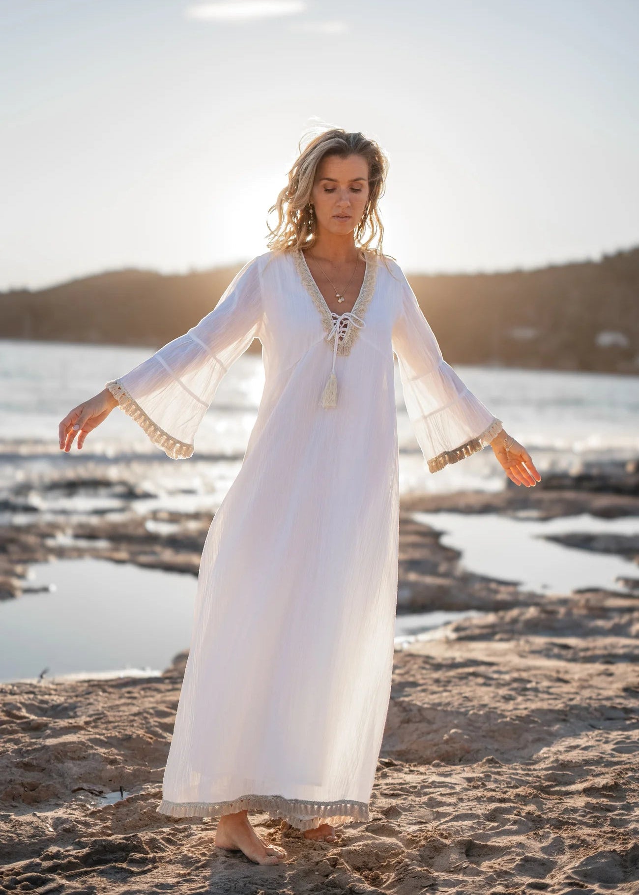 Kaftan Calista Nyx Blanco