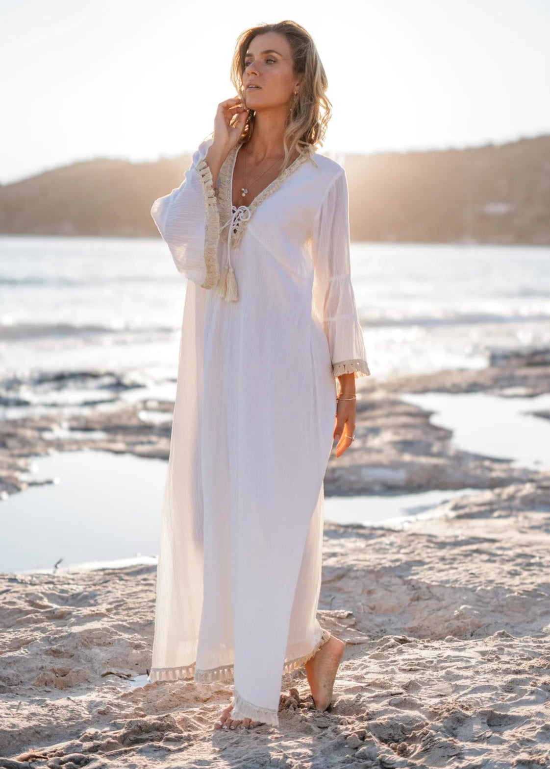 Kaftan Calista Nyx Blanco