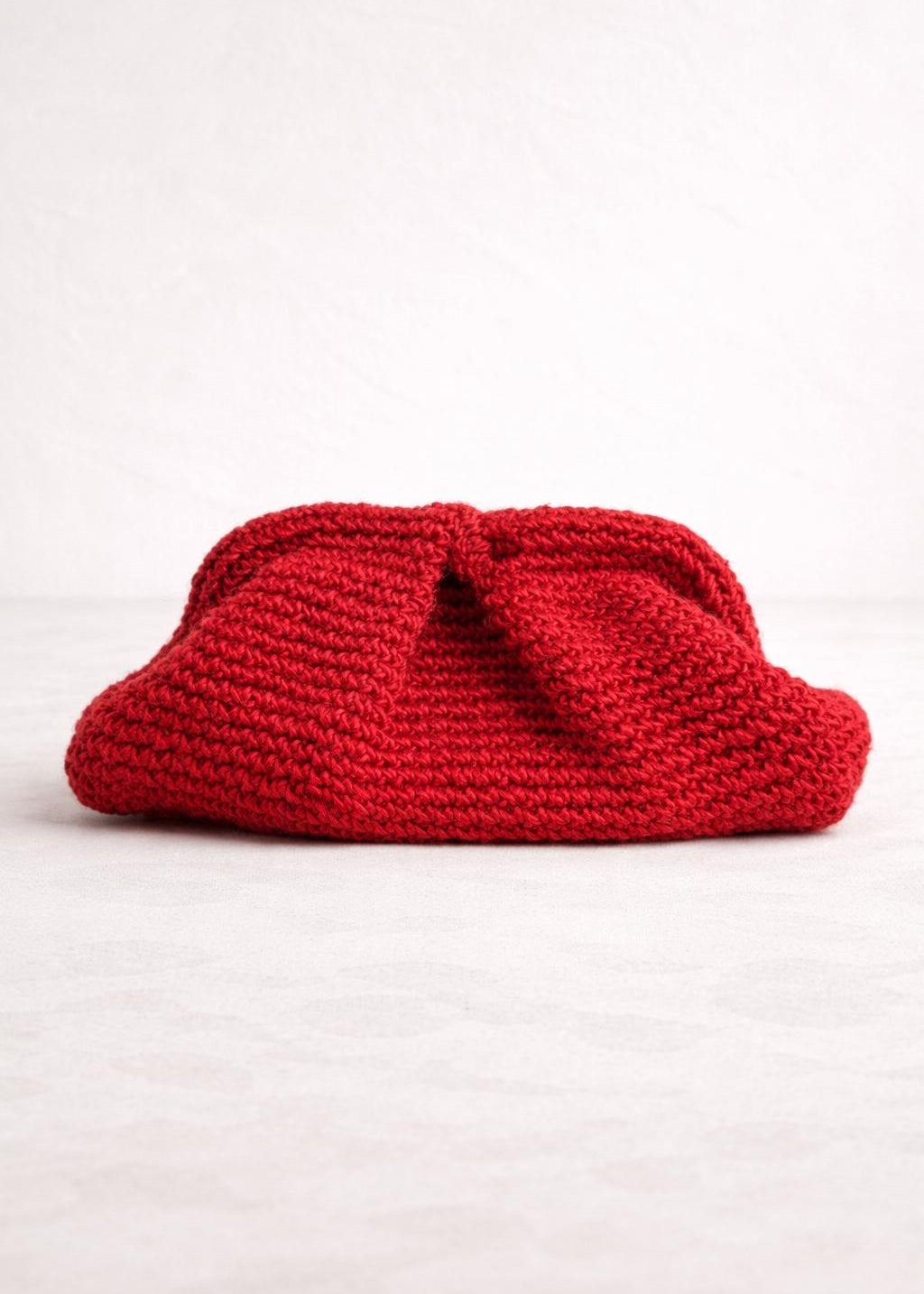 Clutch rojo de yute