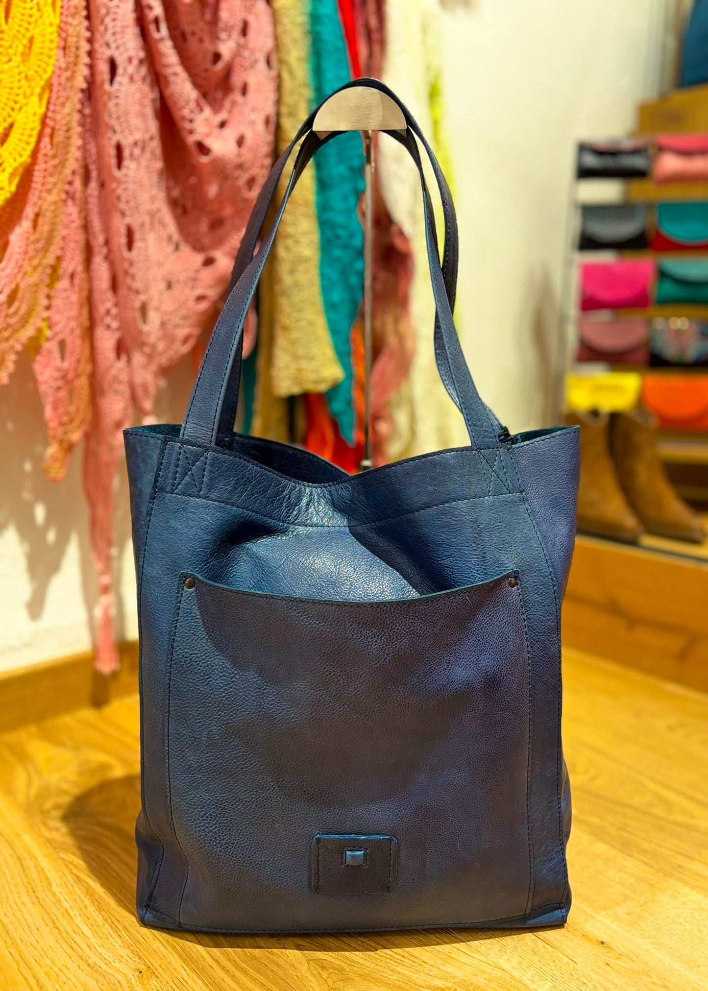Bolso shopper azul