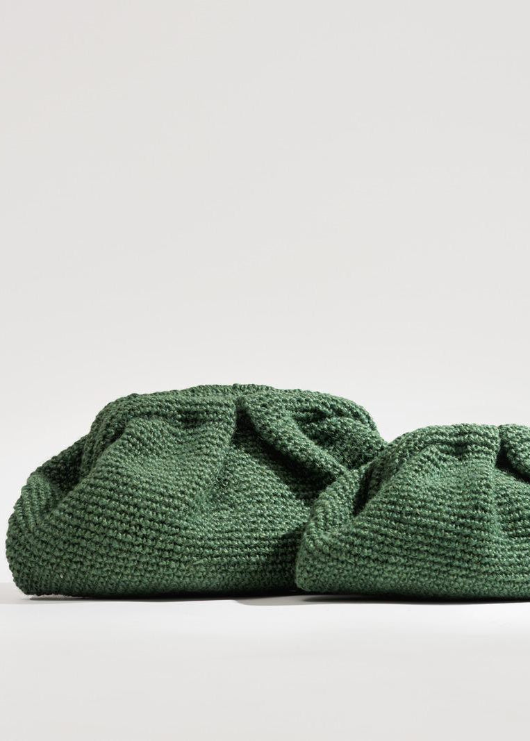 Clutch verde de yute