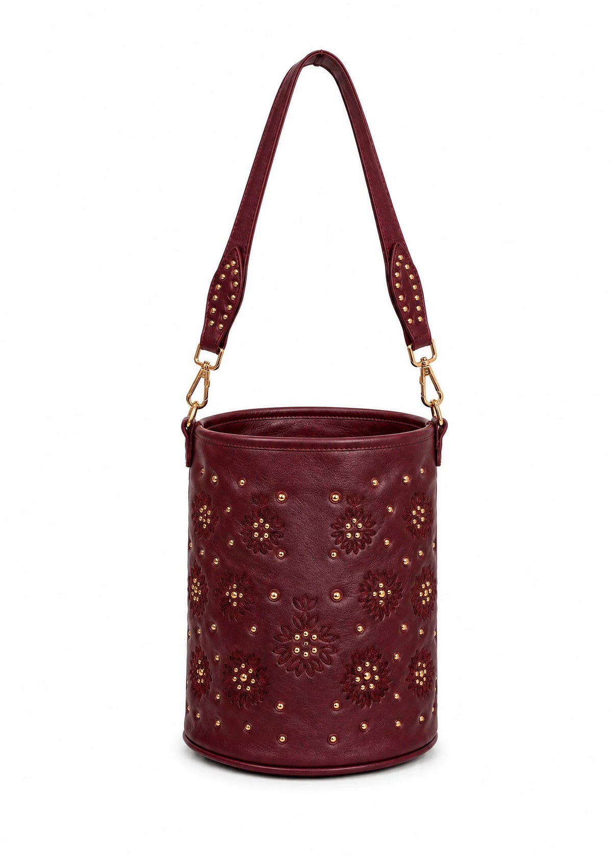 Bolso Moka bucket granate