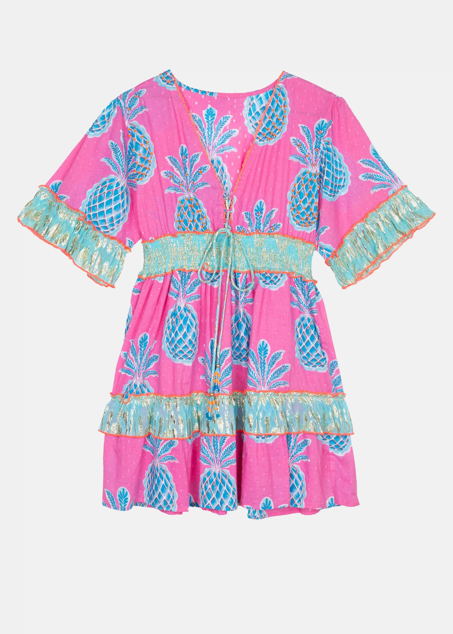 Vestido corto Pineapple rosa