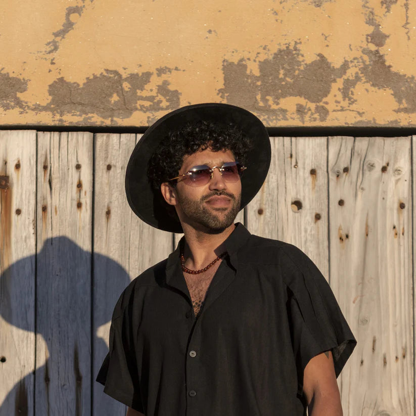 Sombrero gamuza negro sunrise