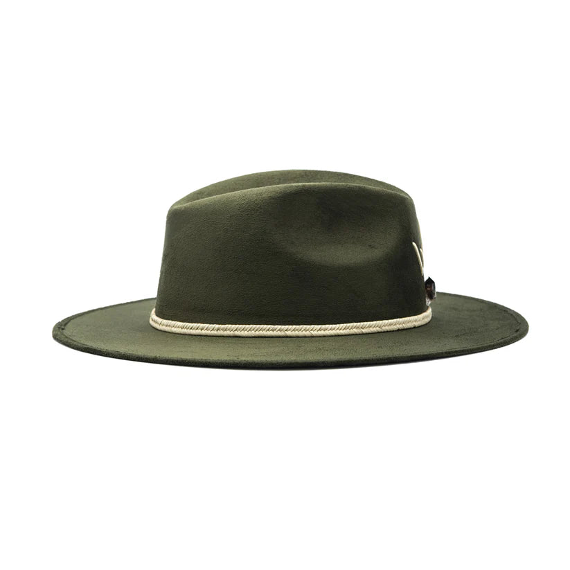 Sombrero gamuza verde