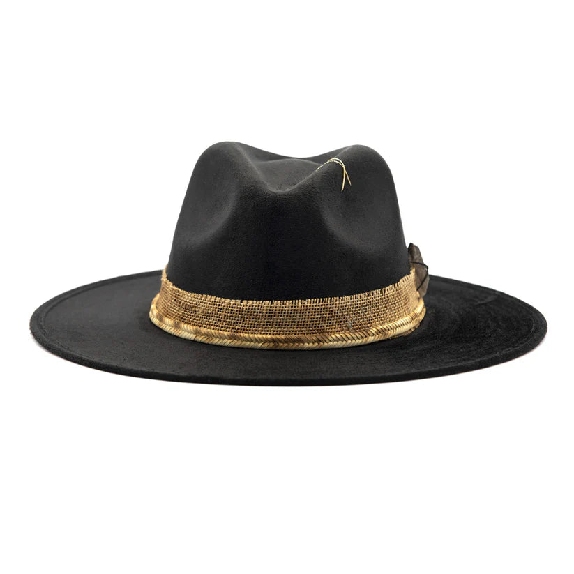 Sombrero gamuza negro