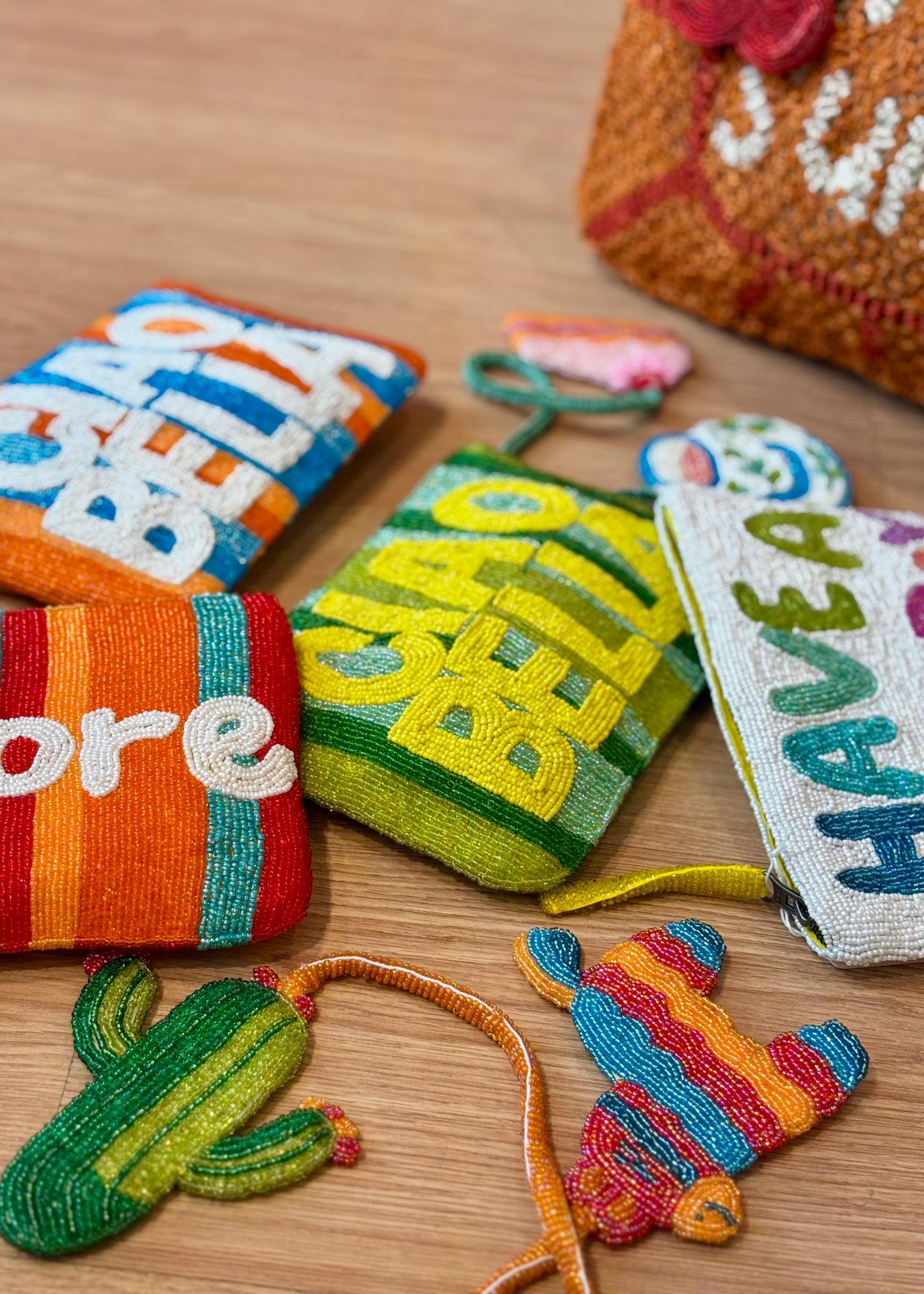Cartera Bits ” Ciao Bella” Verde y Amarillo