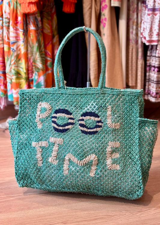Bolso de yute “Pool Time”