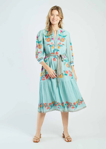Vestido midi estampado