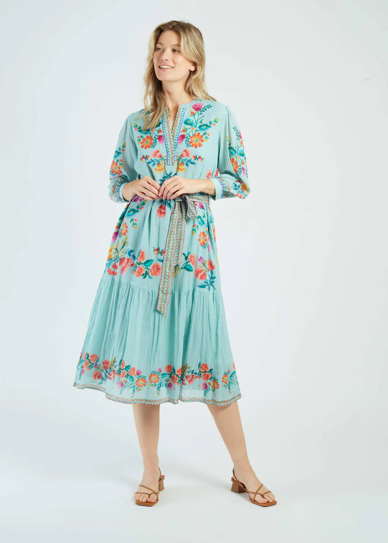 Vestido midi estampado