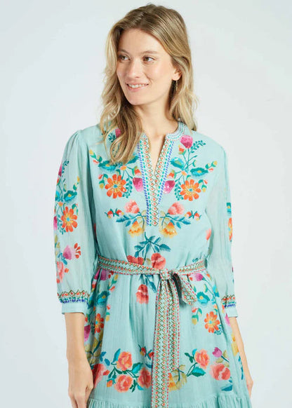 Vestido midi estampado