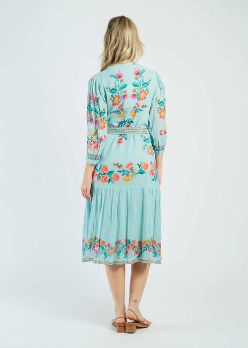 Vestido midi estampado