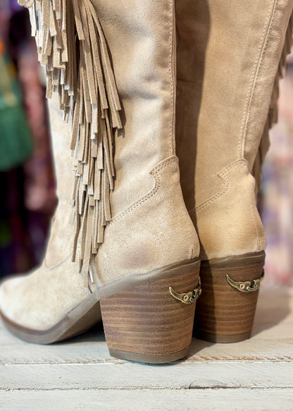 Bota Alta Nemonic beige