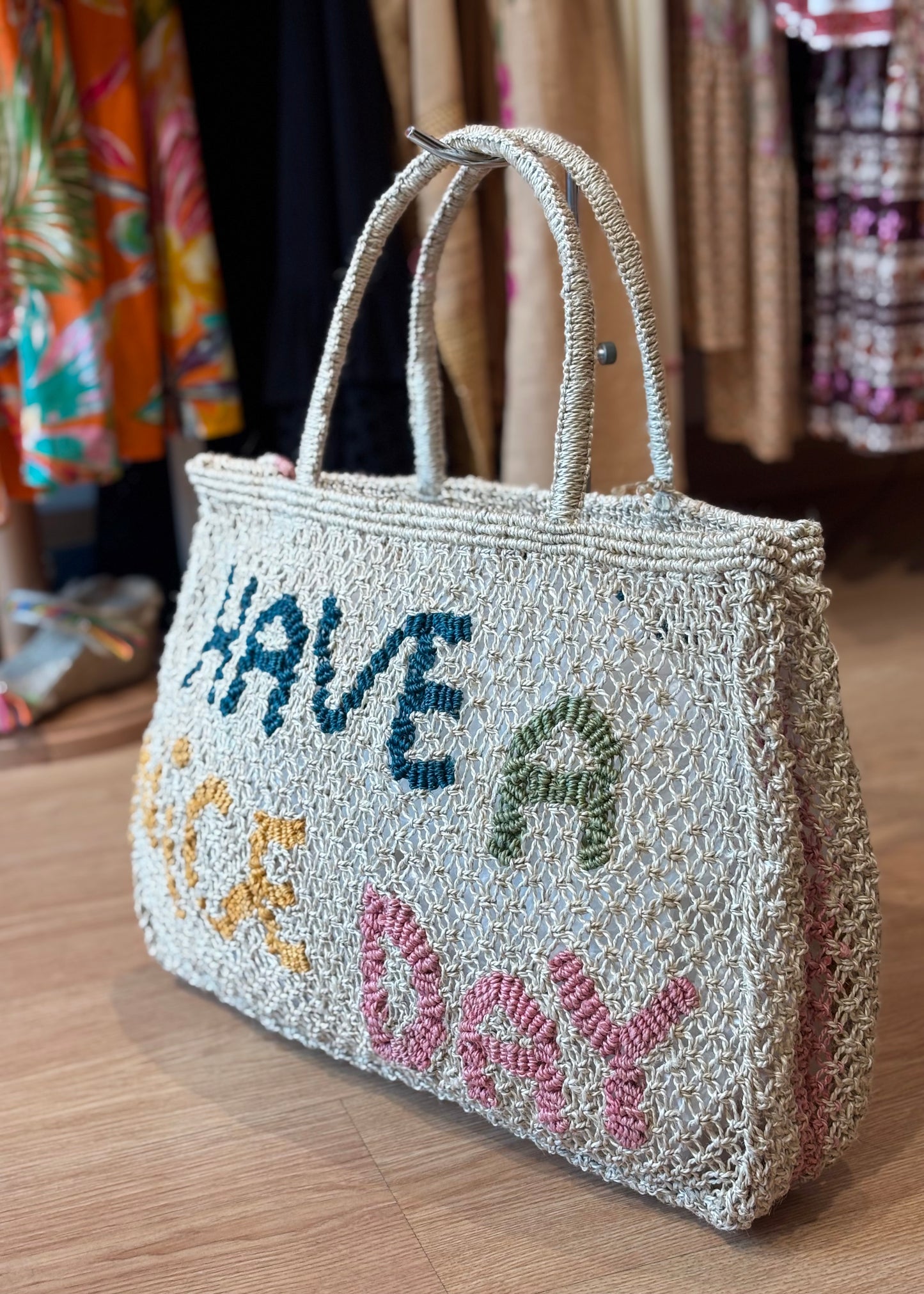 Bolso de yute “Have a nice Day”