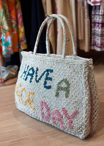 Bolso de yute “Have a nice Day”