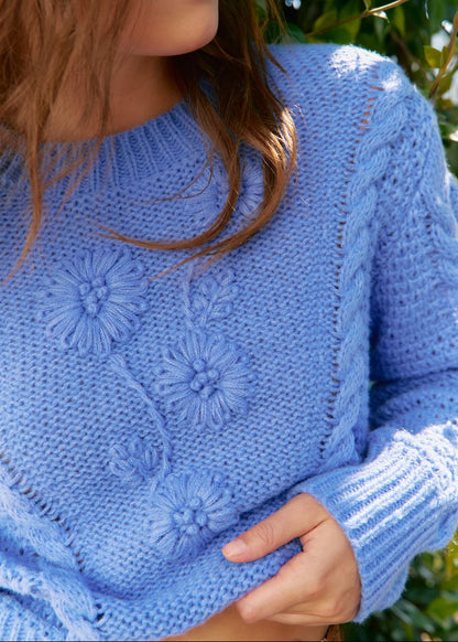 Jersei de punto azul