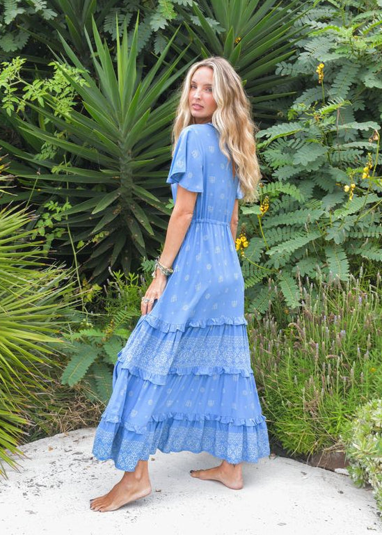 Vestido largo estampado