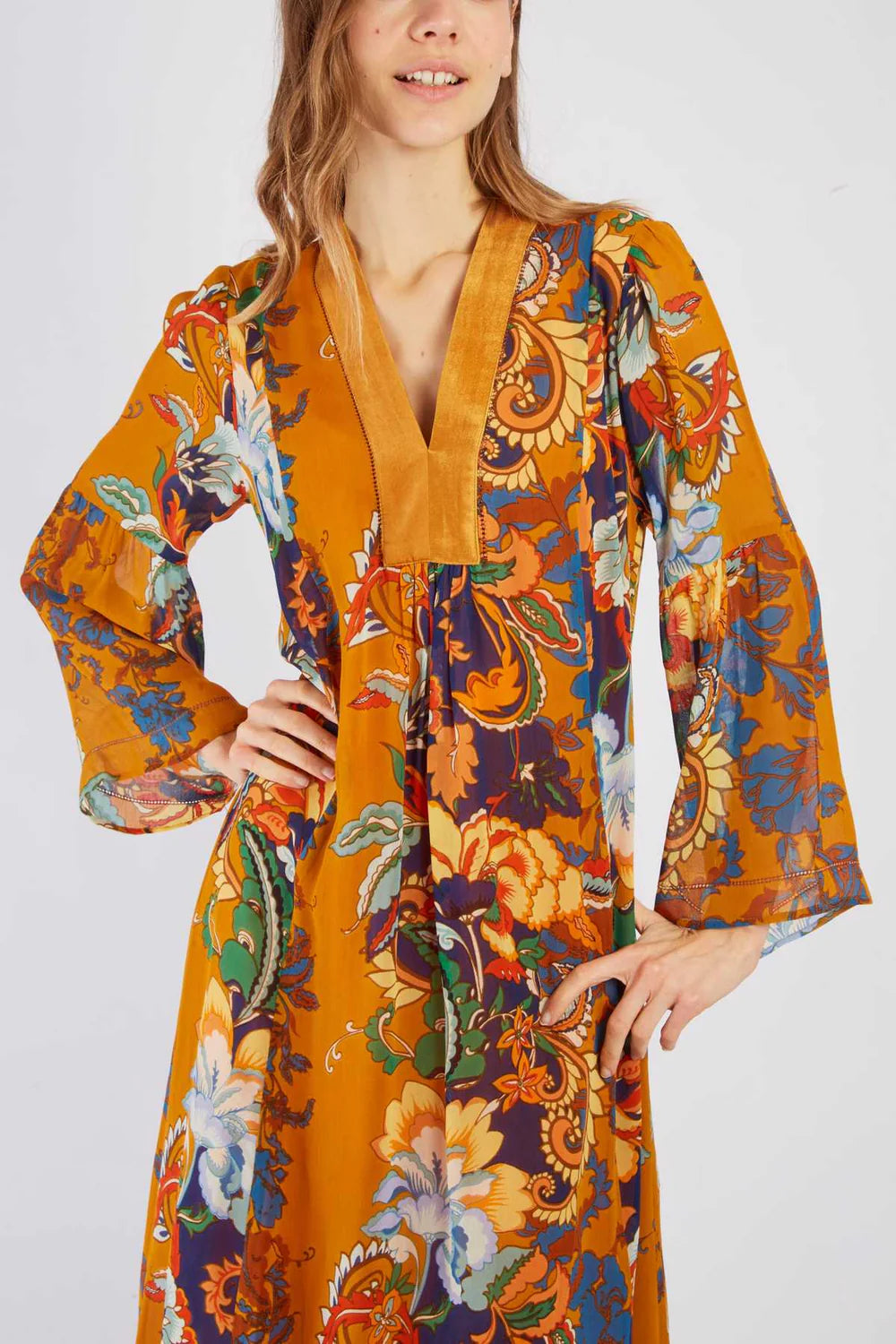 Vestido Largo estampado