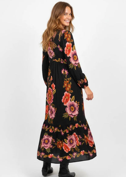 Vestido largo estampado Fanelly