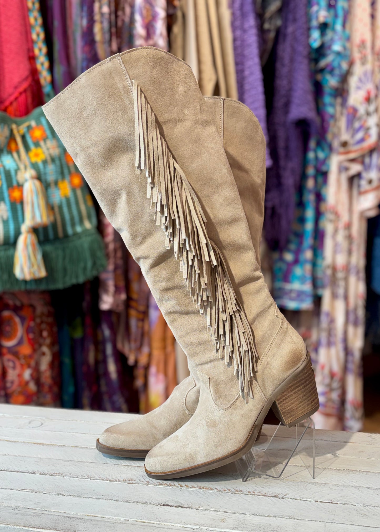 Bota Alta Nemonic beige