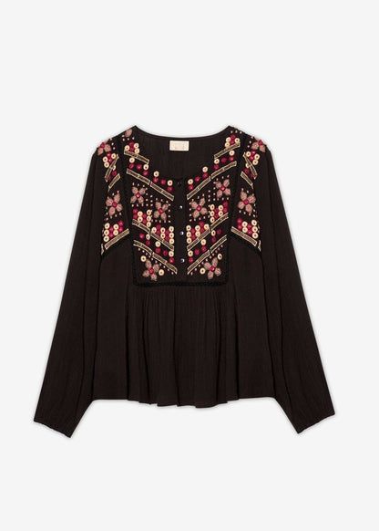 Blusa bordado floral