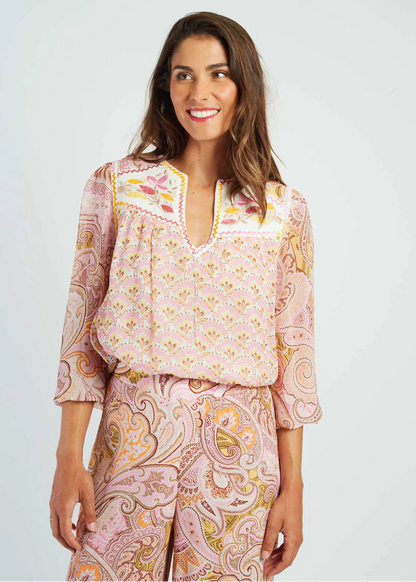 Blusa estampada Aurelie