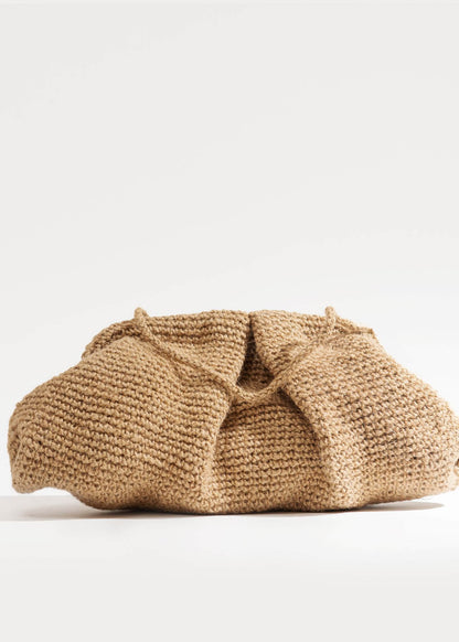 Clutch natural de yute