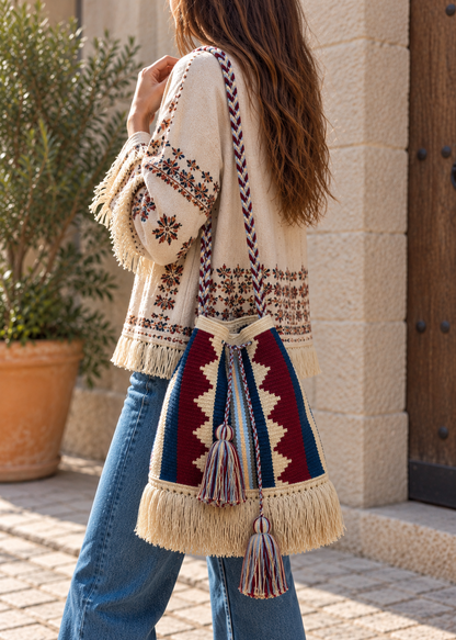 Bolso wayuu multicolor