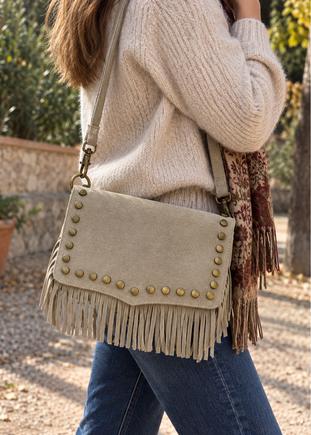 Bolso piel ante