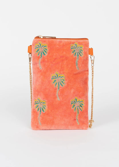 Crossbody palms coral