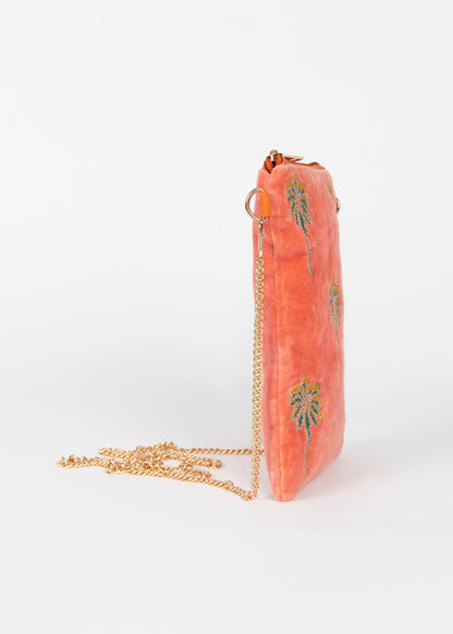 Crossbody palms coral