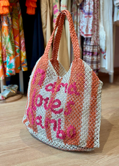 Bolso de yute “Mama loves Mambo”