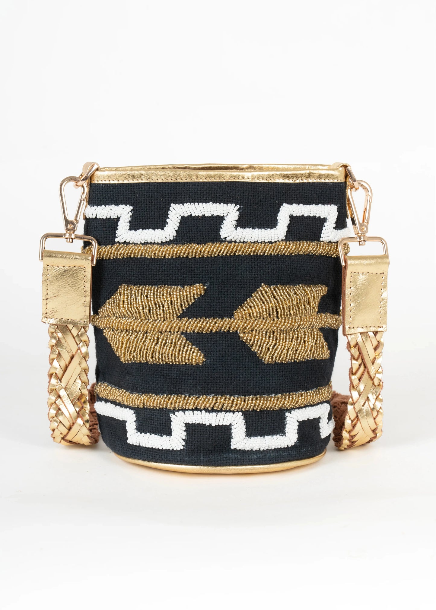 Bolso Aimara negro y dorado