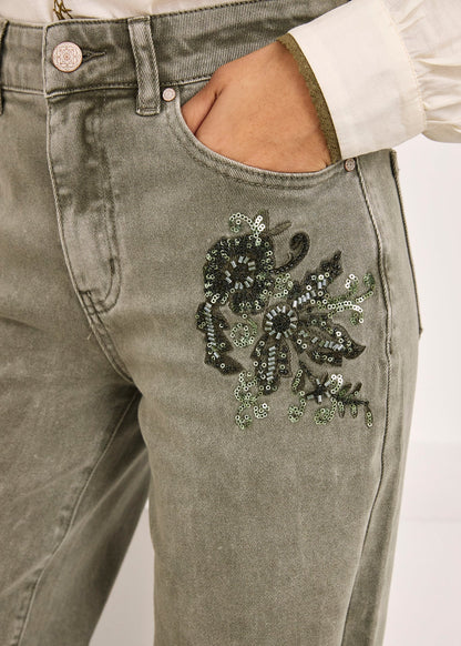 Jeans caderas joya