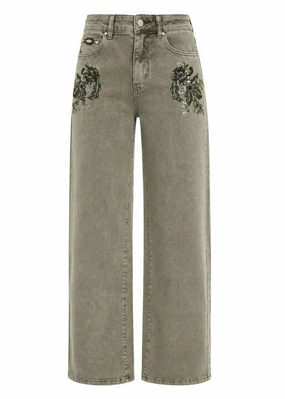 Jeans caderas joya
